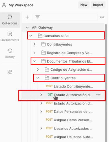 Estado Autorización de un Contribuyente